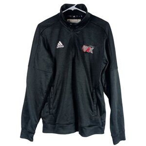 adidas Pullover Womens M Black 1/4 Zip Vacaville Volleyball Athleisure Top
